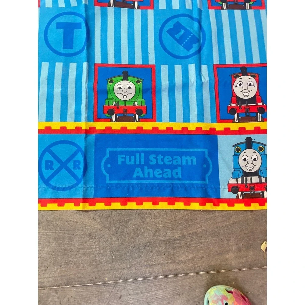 Thomas and Friends twin Sheet Blue Train Characters Kids Bedding
